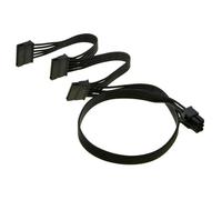 ZAHARA SATA 6 Pin to 3x15 Power Cable for Seasonic/Antec Power Supply, BTC Mining and HDD Splitter 18.7 Inch