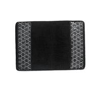 Zahari Home Sinatra Bathroom Rug Classic Bath Rug Stylish Bling Bath Mat, Size 32" x 21", Black