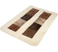 Zahari Home Zambia Animal Print Bathroom Rug Classic Luxury Bath Rug Contemporary Decor Beautiful Shower Mat Unique Design Stylish Bathroom Rug Bath Shower Tub Decor Western Country