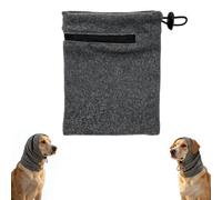 ZAHD Dog Calming Hood Ear Protection with Zip | L, 20 x 23 cm, head circumference 40-65 cm, winter hat against cold and noise, soothing for New Year's Eve