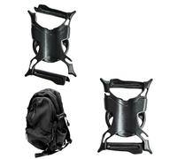 ZAHD Pack of 2 Buckles Click Fastener Backpack Strap Buckle Buckle Snap Closure Plastic Buckles Replacement Buckle for Backpack Threads No Need to Remove, black, 25mm