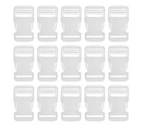 ZAHD Pack of 30 Transparent Plastic Buckles, 20 mm Buckle, Click Closure, DIY Replacement Buckle, Side Buckles, 20 mm Wide, Suitable for Backpack Straps and Suitcases or Travel Bags, a, NO