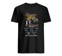 Zahira Reality Stone The Temptations 60th Anniversary 1960 2020 Thgank You for The Memories Signatures Shirt Black