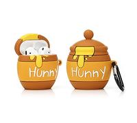 ZAHIUS Airpods Silicone Case Funny Cover Compatible for Airpods 1&2 [Bottle Canned Food Design][Best Gift for Girl Boy] (Hunny Pot)