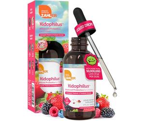 Zahler Kidophilus Liquid, Advanced Kids Probiotic, Liquid Probiotics for Kids, Great Tasting Kids Probiotics Drops, 118ml