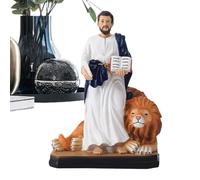 Zahoken Catholic Statues | 15cm Resin Religious Sculpture,Lion Jesus Decor Catholic Statues | for Home Bedroom Dorm Church Hotel Birthday Christmas Easter Holiday
