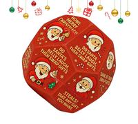 Zahoken Christmas Exchange Dice Family Game | Kids Stocking Stuffers Santa Swap Dice | Hilarious Holiday Game Favors for Adults Girls Boys Women Party Entertainment Activity