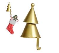 Zahoken Christmas Tree Stocking Hanger - 3D Christmas Tree Table Hook | Holiday Stocking Hook | for Fireplace Window Entrance Mantel Living Room Indoor Party Holiday