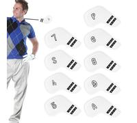 Zahoken Golf Club Head Covers,Waterproof PU Leather Protector | Golf Club Protective Covers | for Hybrid Wedge Fairway Mallet Outdoor Course Putting Green Practice Travel Men Women