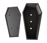 Zahoken Gothic Planter | Gothic Planter Coffin Plant Pots Indoor - Container with Drainage Tray for Halloween Desk Decor Home Decorations Bedroom Office Party Garden Fireplace Table