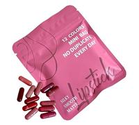 Zahoken Mini Lipstick Set - 12 Colors Mini Makeup Lipstick Pills Set,Travel Friendly Long Lasting Velvet Makeup Lip Stick for Sister Mother Friends Wife Girlfriends Girls