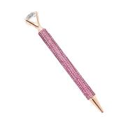Zahoken Rhinestone Pen - Sparkly Push-button Ballpoint Writing Tool with Large Gem | Bedazzling Ballpoint Pen,for Friend Teacher Nurse Office Work Daily Quotes Desk Word Birthday