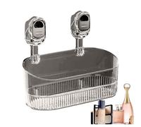 Zahoken Shower Rack Suction Cup, No-Drill Corner Wall Shelf, Bottom Drain Corrugated Suction Cup Storage Rack, Shampoo Holder, Shampoo Toiletries Kitchen Accessories For Storing All Kinds Of Toiletrie