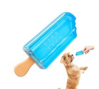 Zahoken Tough Chew Toys for Dogs | Ice Cream Shape Dog Enrichment Toys,Fillable Water Design Silicone Teething for Bulldog Mental Enrichment Senior Poodle Calming Outdoor Camping Home Travel Beach