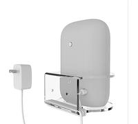 ZahoTse For Google Nest Audio Holder Wall Mount Stand Accessory with Integrated Cable Management, No Screws Required Speaker Accessory Rack (Transparent, JG02Y), 1 Piece