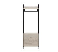 Zahra Bedroom Double Open Wardrobe 2 Drawers Furniture Storage Cupboard