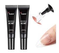 ZAHRVIA Nail Glue Extra Strong -15ml*2pcs New Super Air-dry Semi Solid Nail Glue Gel for for Press on & False Nails, Long Lasting Quick Drying Fake Tips Adhesion, No U V/Lamp Needed
