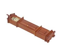 ZAICOLER 1/12 Dollhouse Grandfather Clock Miniature Wooden Model with Movable Pendulum for Dollhouse Decoration