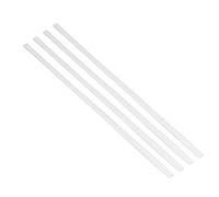 ZAICOLER 1:12 Dollhouse Skirting Board Birch White Trim, Charming Details, 4Pcs for Complete Set, Wonderful Dollhouse Decoration, Room Box (Single Edge)