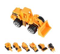 ZAICOLER 1:64 Scale Alloy Engineering Vehicle Toy Set for Kids, 6pcs Durable Mini Car Models, for Little Boys
