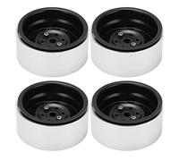 ZAICOLER 1.9 Inch 10 Hole Hub Durable Metal Wheel Rims for AXIAL SCX10 1/10 RC Climbing Car, Improve Performance for, D90, Rust-proof RC Metal Rim Hub (Black)