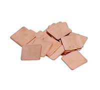 ZAICOLER 100Pcs High Thermal Conductivity Pure Copper Heatsink for Efficient Heat Dissipation in Desktop Computers, Graphics Cards, and More (20 * 20 * 1.0MM)