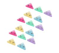 ZAICOLER 15Pcs Durable Triangular Paper Clips with Corner Protection for Easy Organization, Holds Up to 40 Sheets, for Students and Businessmen, PET
