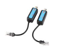 ZAICOLER 1Pair Coaxial Network Transmitter Receiver Extender, 10/100Mbps for IP NVR Camera Installation, Passive Device, Maximum 220m Distance