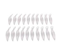 ZAICOLER 20pcs Transparent Deep Diving Lure Blanks for Custom Fishing 8.8cm DIY Unpainted Crankbait Bodies
