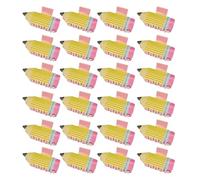 ZAICOLER 24 Pcs Hair Claw Clips Anti Slip Secure Grip for All Hair Types (Yellow Stripes Pencil Shape)