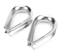 ZAICOLER 2pcs 20mm M20 Stainless Steel Wire Rope Cable Thimbles for Rigging and Hoisting Applications