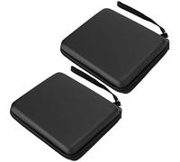 ZAICOLER 2Pcs Durable Shockproof EVA Hard Storage Bag for 2DS Game Consoles - Protects Against Dust and Falls - Pink, Red - Convenient for Placing Accessories Products Around 2DS (Black)