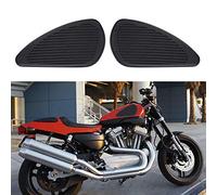 ZAICOLER 2Pcs Fuel Tank Traction Pad, Fit for Ultra-Sticky Gas Tank Stickers Protector for Motorcycles, for Rider Comfort, Black ABS Material (Black)