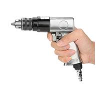 ZAICOLER 3/8 Inch 1700rpm Pneumatic Drill for Construction Workers Drilling on Walls Floors Iron Plates,Reversible Rotation Switch with High Sensitivity,High Precision