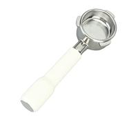 ZAICOLER 3 Ears 54mm Stainless Steel Bottomless Portafilter Convenient Design Coffee Portafilter for 870 880 (White)