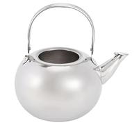 ZAICOLER 304 Stainless Steel Teapot Elegant Design with Short Spout for Induction Cooker Use 9.3oz Tea Pot (Silver 14CM)