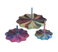 ZAICOLER 3Pcs 3D Printed Expanded Star Toys, Polygonal Finger Rotating Sensory Toy, Handle Sensory Toy for Killing Time & Stress Relief, Ideal for Relaxation (Yellow Blue Purple)