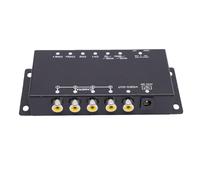 ZAICOLER 4 Channel 1080p Ahd Video Splitter for Rv Truck Bus Drivers Seamlessly Connects Front Rear Side Interior Cameras for Full Surrounding Awareness Supports Pal Ntsc Real Time