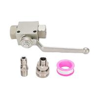 ZAICOLER 4500 PSI High Pressure Washer Ball Valve Kit, Stainless Steel 3/8 Inch Quick Connect Kit, Easy Switch Mechanism with Design, Ideal for Power Washer Guns, Nozzles, Pumps &