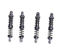 ZAICOLER 4PCS RC Metal Dampers, Double Section Spring Alloy 1/10 Scale RC Car Shock Absorbers, Meticulous Polishing Dampers for Crawler Off Road, Ideal for Cars (Ti Color)