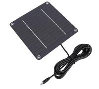 ZAICOLER 4W 12V Solar Panel Kit, Water Proof Monocrystalline Type C Solar, Portable Power Source for RV, Garden Lighting and Security Systems
