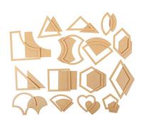 ZAICOLER 54 Pcs Quilting Template Set for Creative Sewing Projects Made of Acrylic with Unique Shapes