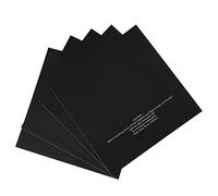 ZAICOLER 5Pcs 220x220mm 3D Printer Adhesive Printing Stickers for Enhanced Bed Adhesion and Stability, Suitable for PLA ABS HIPS PETG, Black with White Font