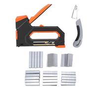 ZAICOLER 6 in 1 Staple Gun Heavy Duty Nail Gun with 6 Types Nails Staple Remover for Fixing Material Decoration Carpentry Furniture, Made of Full Cr V Steel Structure