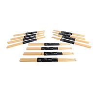 ZAICOLER 7A Maple Wood Drumstick Set Antislip Oval Tip for Performance Practice, 12 Pairs for Band Drumming Enthusiasts