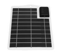 ZAICOLER 7W Monocrystalline Silicon Portable Solar Charger, Efficient Power Output Solar Panel Charger for Outdoor Camping Hiking Travel (White)