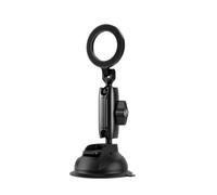 ZAICOLER 8.26x3.34in Magnetic Suction Cup Phone Holder for Drivers Navigating on Bumpy Roads,Dual Locking N52 Magnets Secure Hold,360° Rotation Adjustable,Nylon Aluminum Alloy 3KG