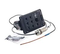 ZAICOLER Acoustic Guitar Pickup, Presys Blender Small Size Guitar Preamp EQ Tuner with LED Display Acoustic Pickup For Violin And Preamp For Their Instruments Right Out of (Black)