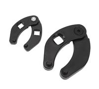 ZAICOLER Adjustable Gland Nut Wrench, Universal Hydraulic Cylinder Spanner Set, Heavy Duty Steel Spanner with Compact Design, Ideal for Farm Equipment Agricultural Loaders Case Backhoe