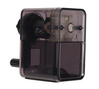 ZAICOLER Adjustable Thickness Hand Crank Pencil Sharpener Durable Material for Art Pencil Coloring, Sketching (Transparent Black)